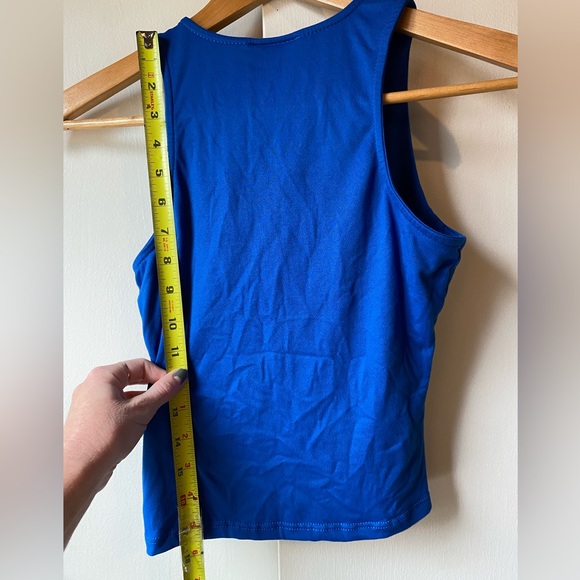 Just Polly Blue Tank Top Crop Top Small Womens - Picture 4 of 6
